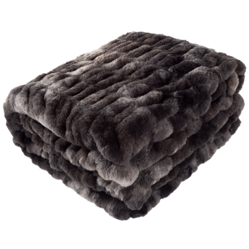 BNWT Bellahome Luxury Safari Faux Fur Queen Size 3 Piece orders Blanket/ Throw Set New